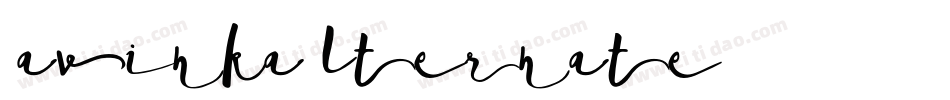 Javinka Alternate字体转换